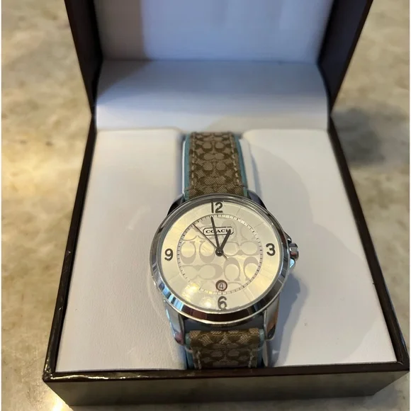 Coach Watch with new battery. Coach Watch With Manual, Warranty Card 0293 - Need Battery  main image 4